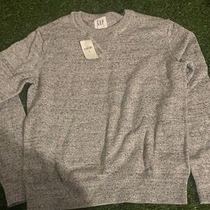 GAP Boys Light Heather Gray Crewneck Sweater